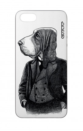 Apple iPhone 5 WHT Two-Component Cover - Dog in waistcoat