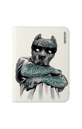 Cover Universal Tablet Case per 7/8" display - Pitbull tatuato