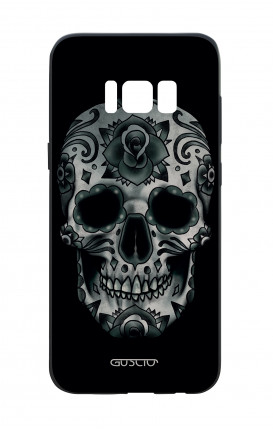 Samsung S8 Plus White Two-Component Cover - Dark Calavera Skull
