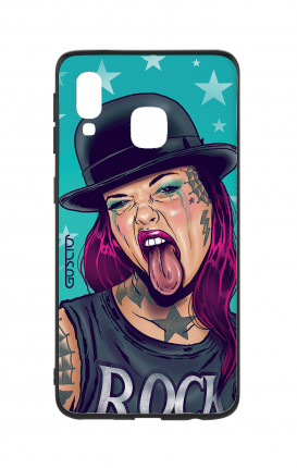 Cover Bicomponente Samsung A20e - Ragazza linguaccia