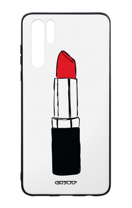 Huawei P30PRO WHT Two-Component Cover - Red Lipstick