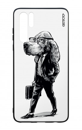Huawei P30PRO WHT Two-Component Cover - Business dog