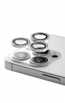 Tempered Camera CIRCLE STRASS Apple iPhone 14/14 Plus - Neutro