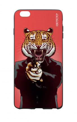 Apple iPhone 7/8 Plus White Two-Component Cover - Tiger with Gun