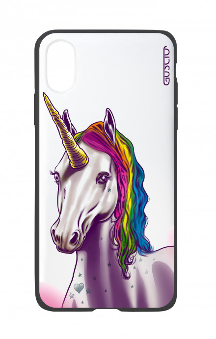 Cover Bicomponente Apple iPhone X/XS  - Unicorno bianco