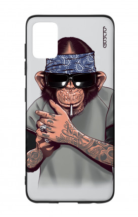 Cover Bicomponente Samsung A51/A31s - Scimpanze con bandana