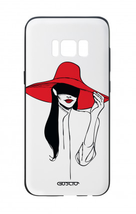 Samsung S8 White Two-Component Cover - Red Hat