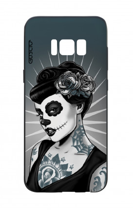 Cover Bicomponente Samsung S8 Plus - Calavera bianco e nero