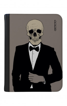 Case UNV TABLET 7-8" WHT/BLACK - Tuxedo Skull