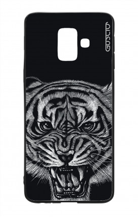 Samsung J6 2018 WHT Two-Component Cover - Black Tiger