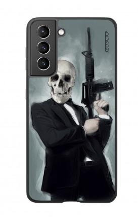 Cover Samsung S21 Plus - Skull with Tommy-Gun 