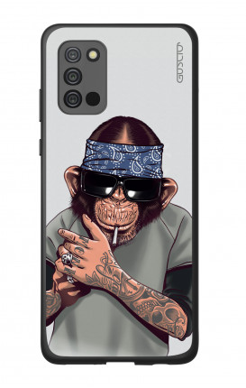 Samsung A02s Two-Component Cover - Chimp with bandana