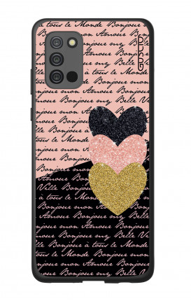Samsung A02s Two-Component Cover - Hearts on words