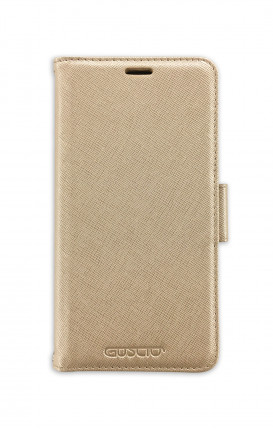 Case STAND SAFFIANO Apple iphone 12 MINI Gold - Neutro