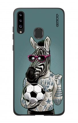 Cover Bicomponente Samsung A20s - Zebra