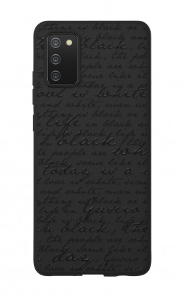 Rubber Case Samsung A02s - B&W Letter