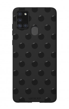 Cover Rubber Sam A21s BLK - Pois