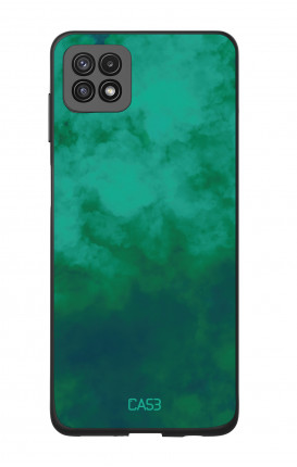 Two components case Samsung A22 5G - Emerald Cloud