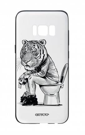 Samsung S8 White Two-Component Cover - Tiger on WC