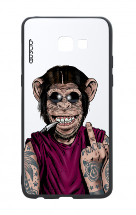 Cover Bicomponente Samsung A5 2017 - Scimmia è sempre felice bianco