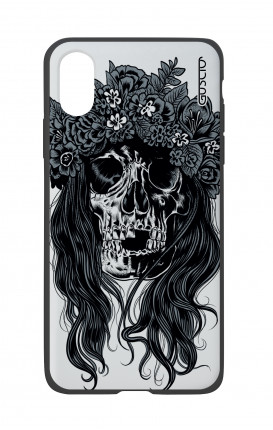 Apple iPhone XR Two-Component Cover - Skull with flowers