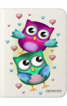 Cover Universal Tablet Case per 7/8" display - Coppia di gufi