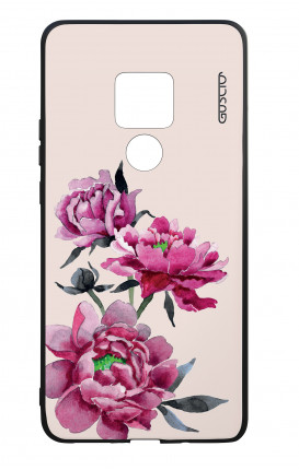 Huawei Mate20 WHT Two-Component Cover - Pink Peonias