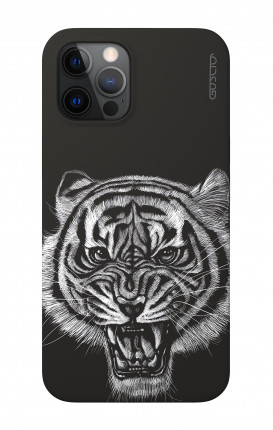 1. Cover Soft Touch Apple iPhone 12 PRO MAX 6.7" - Tigre nera
