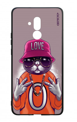 Cover Bicomponente Huawei Mate 20 Lite - Gatto LOVE