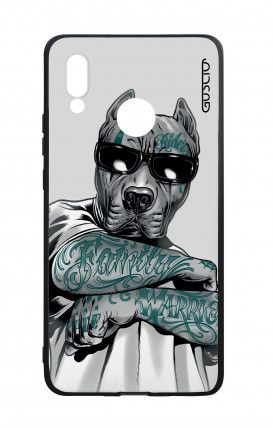 Cover Bicomponente Huawei P20Lite - Pitbull tatuato