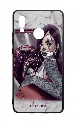 Huawei P20Lite WHT Two-Component Cover - Chicana Pin Up on her way