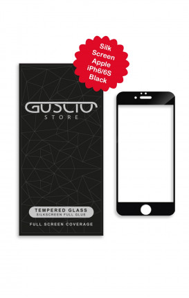 Tempered Glass SilkScreen - Apple iphone 6/6s BLK - Neutro