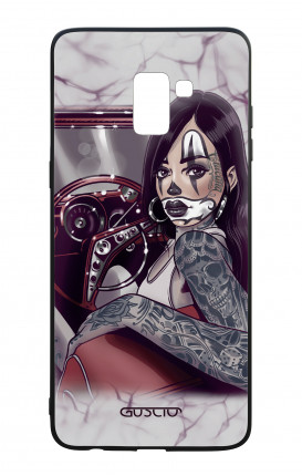 Samsung J6 PLUS 2018 WHT Two-Component Cover - Chicana Pin Up on her way