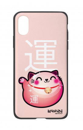 Apple iPh XS MAX WHT Two-Component Cover - Japanese Fortune cat Kawaii