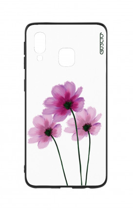 Samsung A20e Two-Component Cover - Flowers on white