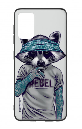 Samsung S20Plus Two-Component Cover - Raccoon with bandana