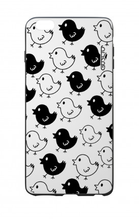 Apple iPhone 7/8 Plus White Two-Component Cover - Black & White Chicks