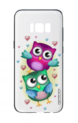 Cover Bicomponente Samsung S8 - Coppia di gufi