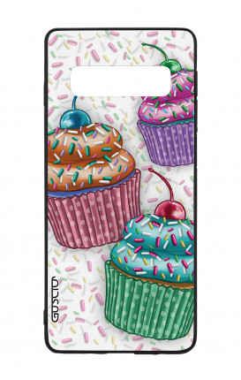 Samsung S10 WHT Two-Component Cover - Cupcakes 
