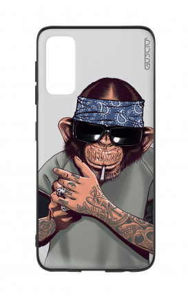 Cover Bicomponente Samsung S20 - Scimpanze con bandana