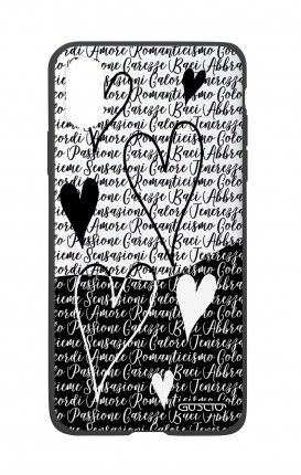 Apple iPh XS MAX WHT Two-Component Cover - Black & White Writings