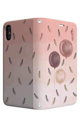 Cover STAND Apple iphone XS MAX - 3 Palloncini rosa