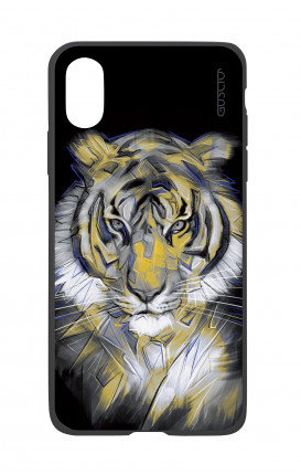 Apple iPhone X White Two-Component Cover - Neon Tiger