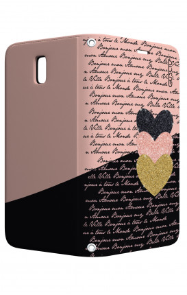 Case STAND Samsung J5 2017 - Hearts on words