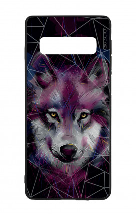 Samsung S10Plus WHT Two-Component Cover - Neon Wolf