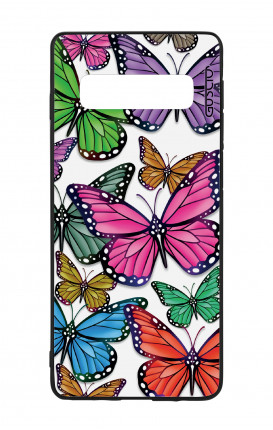 Cover Bicomponente Samsung S10e - Farfalle colorate Pattern
