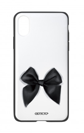 Apple iPhone X White Two-Component Cover - Black Bow