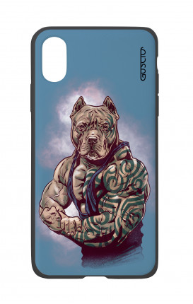 Apple iPh XS MAX WHT Two-Component Cover - Pitbull Tattoo