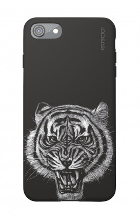 Soft Touch Case Apple iPhone 7/8/SE - Black Tiger