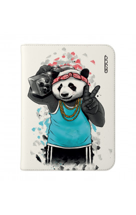 Cover Universal Tablet Case per 7/8" display - Panda anni '80 su bianco